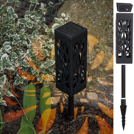 Solar Tuinfakkels - 4 stuks - 40cm - Tuinverlichting op zonne - energie - Kerstverlichting buiten - Solar tuinverlichting - Tuinlantaarns - Padverlichting - LED - Buitenverlichting - Vierkant - Seprio