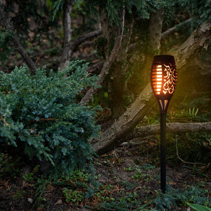 Solar Tuinfakkels - 4 stuks - 49,5cm - Tuinverlichting op zonne - energie - Kerstverlichting buiten - Solar tuinverlichting - Tuinlantaarns - Padverlichting - LED - Buitenverlichting - Seprio