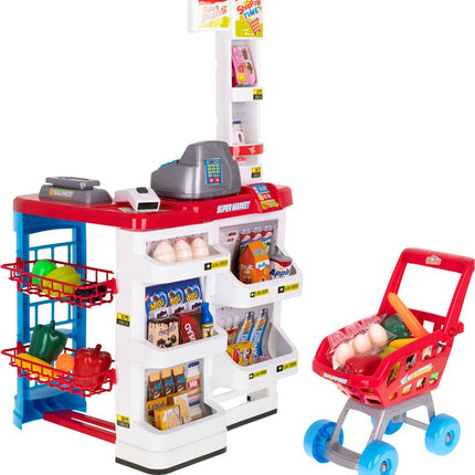 Speelgoed supermarkt met kassa, geluid en accessoires - Seprio