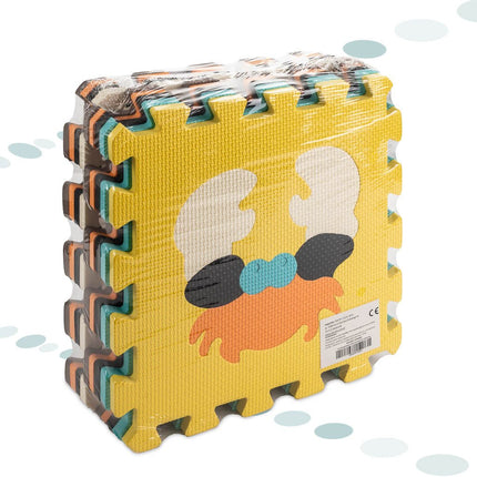 Speelmat Baby - 85x85cm - 9 - delige Puzzelmat - Foam - Opvouwbaar - Tegels - Speeltapijt - Multicolor - Dieren - Schuimmat - Kleurrijk - Dieren - Seprio