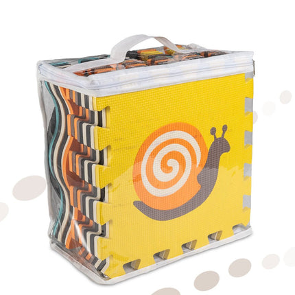 Speelmat Baby XL - 114x114cm - 25 - delige Puzzelmat - Foam - Opvouwbaar - Tegels - Speeltapijt - Multicolor - Dieren - Schuimmat - Kleurrijk - Dieren - Seprio