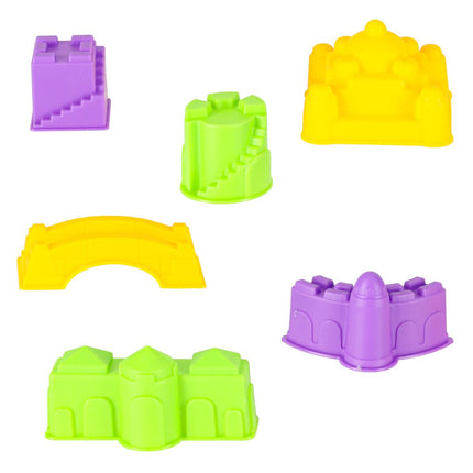 Speelzand - Magic Sand - 1100 Gram - Kasteelset - Inclusief Vormpjes en Accesoires - Sensorisch Speelgoed - Seprio