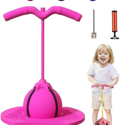 Springbal met afneembaar handvat – roze of blauw - Seprio