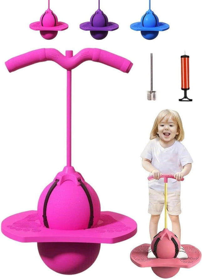 Springbal met afneembaar handvat – roze of blauw - Seprio