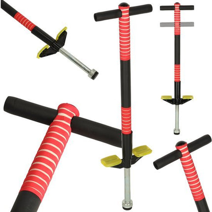Springstok Kinderen - Pogostick - Stelten - Balanceerspeelgoed - Max 40kg - RVS - Rood - Seprio