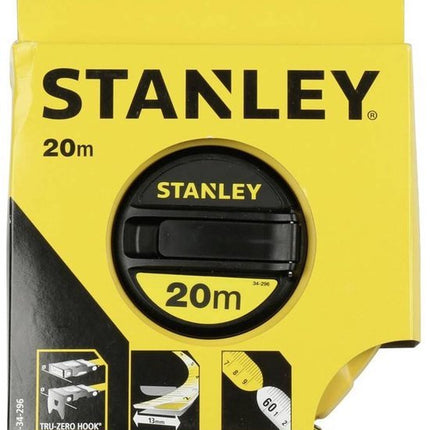 STANLEY Landmeter Fiberglas 20m - 12.7mm gesloten kast - 0 - 34 - 296 - Seprio