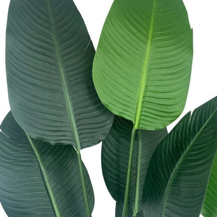 Strelitzia Nicolai - Kunstplanten voor Binnen - Kunstplant Strelitzia - Zijde - 180 cm - incl. Pot - Seprio