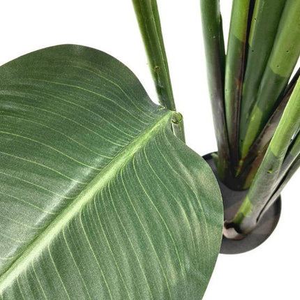 Strelitzia Nicolai - Kunstplanten voor Binnen - Kunstplant Strelitzia - Zijde - 180 cm - incl. Pot - Seprio