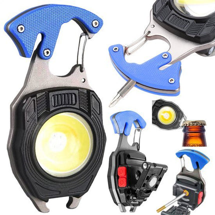 Survival lamp Sleutelhanger | COB led - licht | 8 in 1 | Usb oplaadbaar | Aansteker | Multi Functioneel | Noodlamp - Seprio