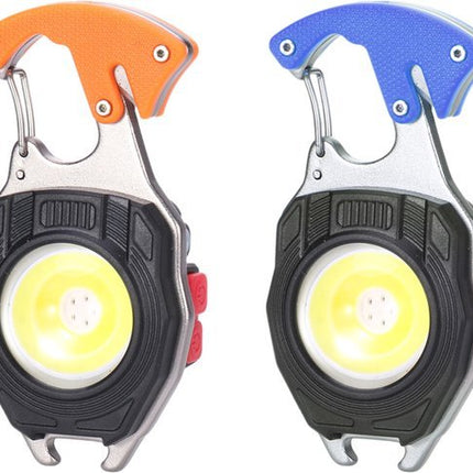 Survival lamp Sleutelhanger | COB led - licht | 8 in 1 | Usb oplaadbaar | Aansteker | Multi Functioneel | Noodlamp - Seprio