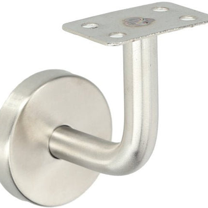 Trapleuninghouder - Zilver - Rond - Leuninghouder - RVS - Vlak Zadel - Seprio