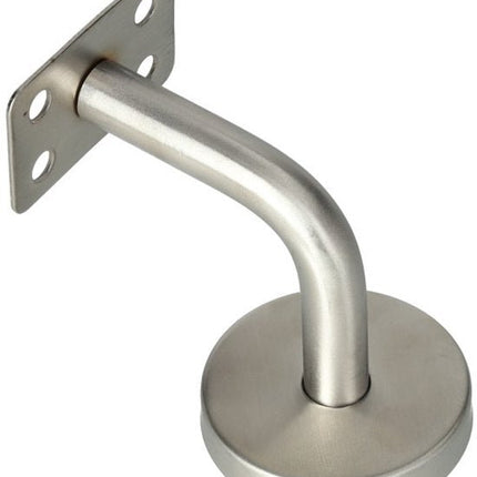 Trapleuninghouder - Zilver - Rond - Leuninghouder - RVS - Vlak Zadel - Seprio