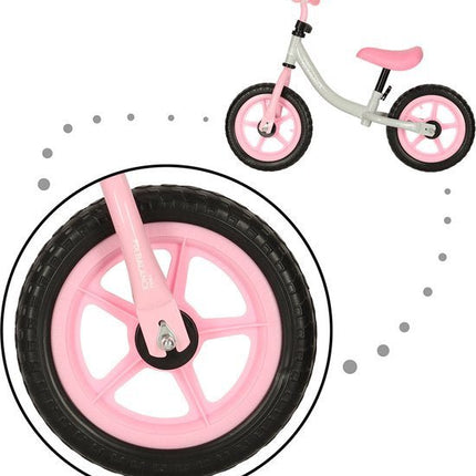 Trike FIX Loopfiets roze - Vanaf 2 jaar - Verstelbaar zadel en stuur - Seprio