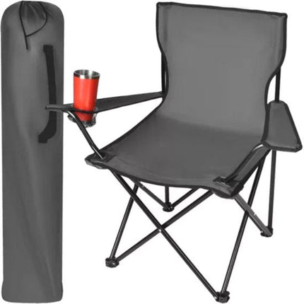 Trizand - Campingstoel - Opvouwbare Klapstoel - Vis Stoel met Armleuningen - Seprio