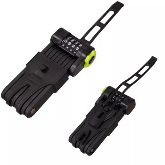 Trizand fietsslot opvouwbaar – stevig cijferslot – met framehouder - Seprio