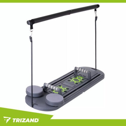 Trizand Pilatesboard 97 x 35 cm met handgrepen, buikrollers en weerstandstraining voor thuis - Seprio