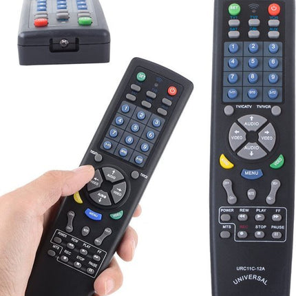 Universele Afstandsbediening - TV en Smart TV Remote - Multifunctioneel voor DVD VCR SAT CD AUX - Home Audio Video Controller - Werkt op 2x AAA - Zwart - Seprio