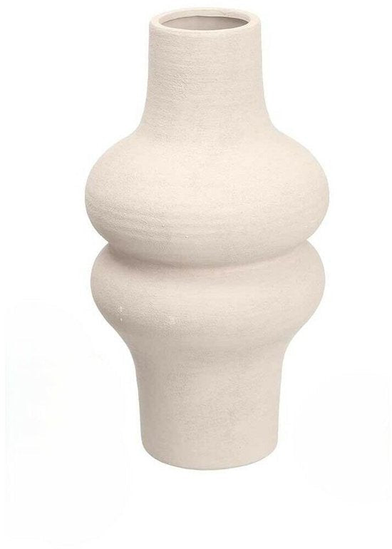 Vaas Gift Decor 20034 - WH Wit Keramisch 18 x 34,5 x 18 cm - Seprio