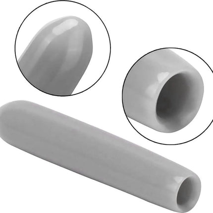 Vaatwasserrek Afdekdoppen - 100 Stuks - 3x25 mm - PVC Beschermhoes - Tandheugeldoppen - Universele Beschermdoppen voor Vaatwassers - Roestbescherming - Grijs - Seprio
