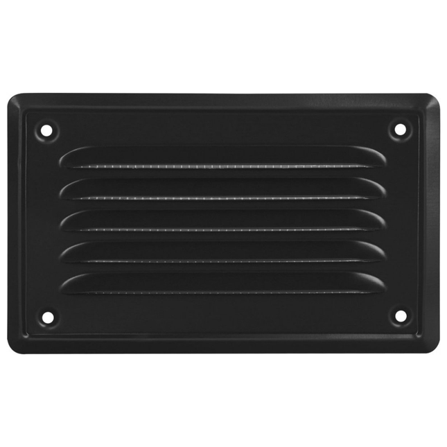 Ventilatierooster - Rechthoekig Luchtrooster - Schoepenrooster - 16,5 x 10 cm - incl. Gaas - Seprio
