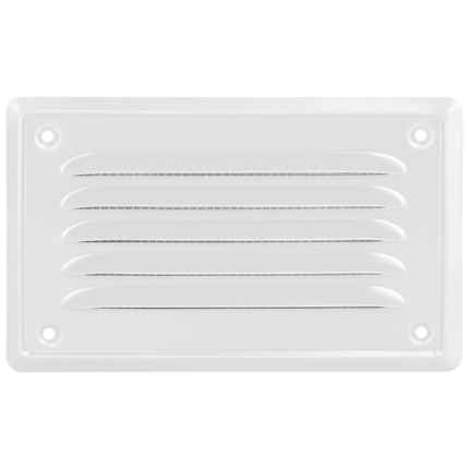 Ventilatierooster - Rechthoekig Luchtrooster - Schoepenrooster - 16,5 x 10 cm - incl. Gaas - Seprio