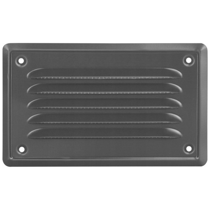 Ventilatierooster - Rechthoekig Luchtrooster - Schoepenrooster - 16,5 x 10 cm - incl. Gaas - Seprio