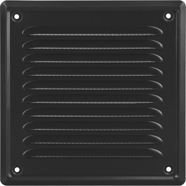 Ventilatierooster - Vierkant Luchtrooster - Schoepenrooster - 16,5 x 10 cm - incl. Gaas - Seprio
