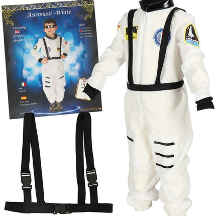 Verkleedkleding - Astronaut - Carnavalskleding - Verkleedkleren Jongens & Meisjes - 3 t/m 8 Jaar - Maat 110 - 128 - Seprio