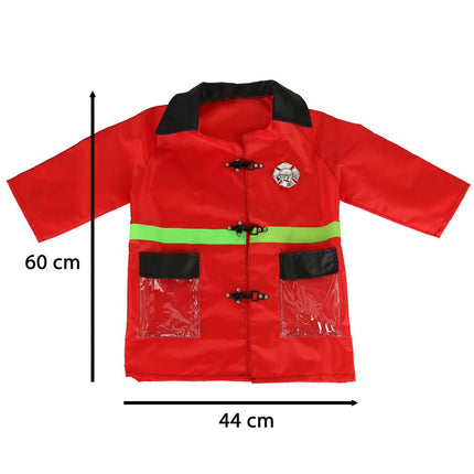 Verkleedkleding - Brandweerpakje - Carnavalskleding - Verkleedkleren Jongens & Meisjes - 3 t/m 8 Jaar - Seprio