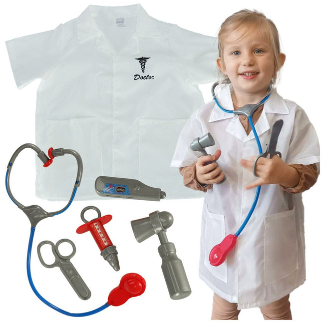 Verkleedkleding - Verpleger - Carnavalskleding - Zuster Pakje - Verkleedkleren Meisjes - 3 t/m 8 Jaar - Seprio