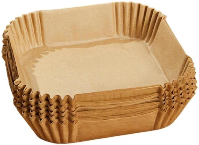 Vierkant airfryer bakpapier – 100 vellen – 20–25 cm - Seprio