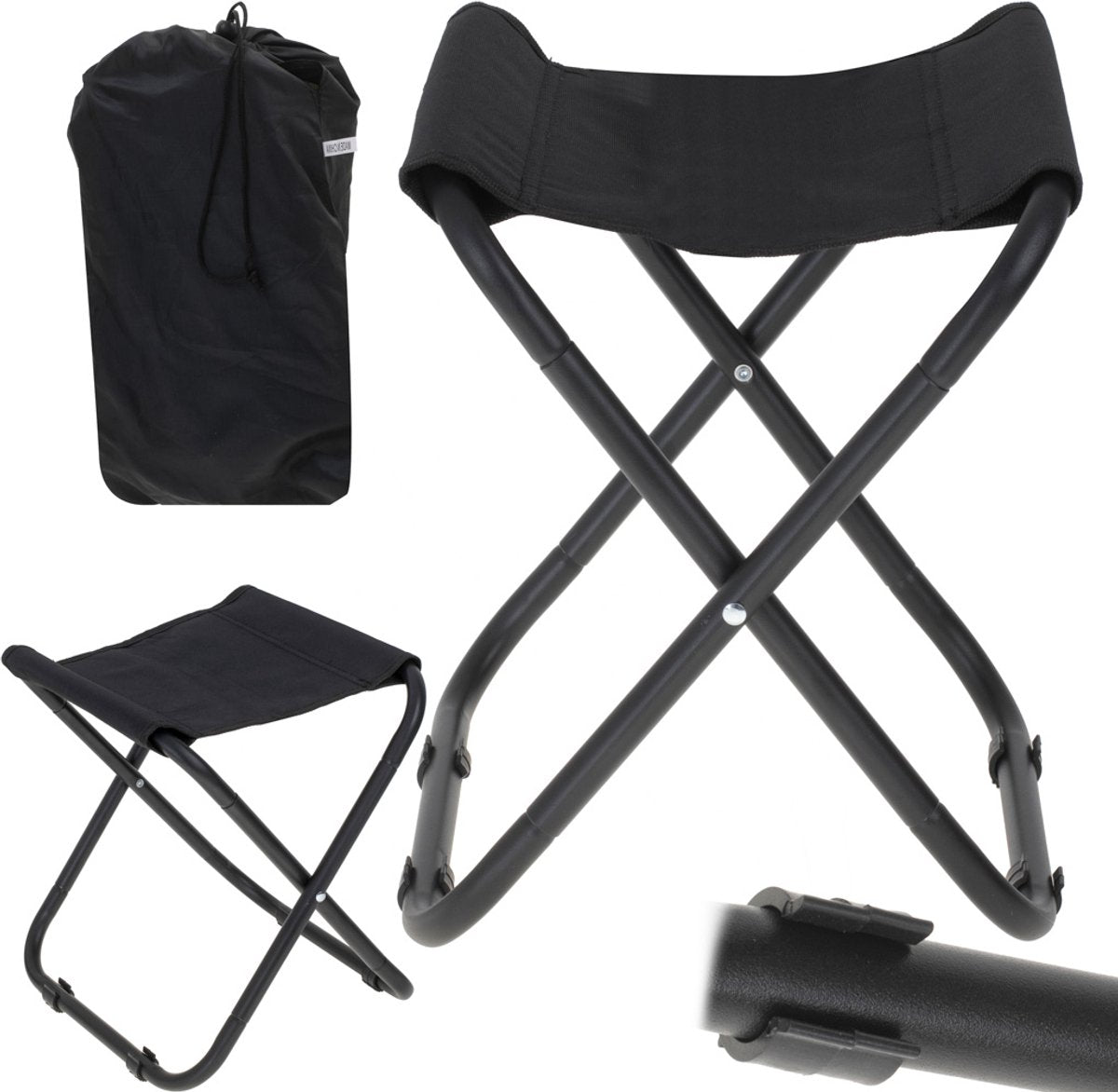 Angelhocker - Reisehocker - Campingstuhl - Leicht zu tragen - Gewicht 500 Gramm - 39x32x29 cm