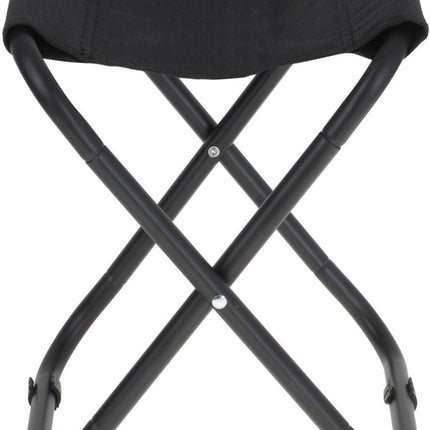 Viskrukje - Reiskruk - Kampeerstoel - Handig Mee te Nemen - Gewicht 500 gram - 39x32x29 cm - Zwart - Seprio