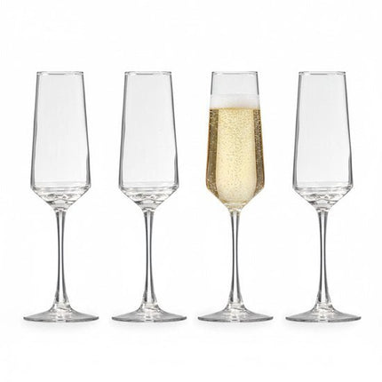 Vivalto Champagneglazen Luxe - 4x stuks - prosecco / cava glazen - 220 ml - Seprio