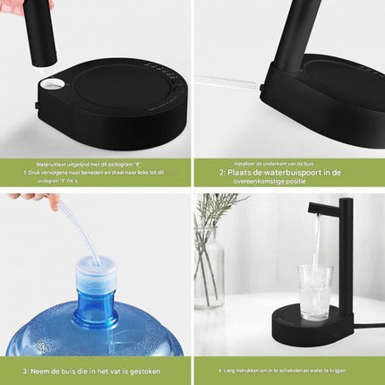 Waterdispenser - Automatische waterdispenser - Eenvoud - Water Pomp - USB Oplaadbaar - Draagbare Elektrische dispenser - Voor Thuis, Kantoor, Buiten - Seprio