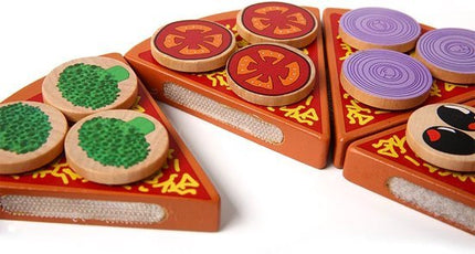Weidenfell Pizza speelset - Houten speelgoed met accessoires - 26 - delige set - Seprio