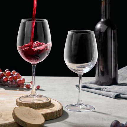 Wijnglazen Set - 6 Delige Wijnglazen - 600 ml per Glas - Elegant Rond Design - Transparant Glas - Voor Rode Wijn Witte Wijn en Rosé - Luxe Drinkglazen voor Thuis en Horeca - Seprio