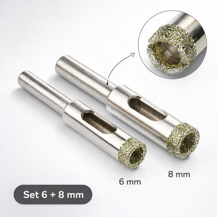 XL Tools diamant tegelboren – 6 en 8 mm – 2 stuks - Seprio